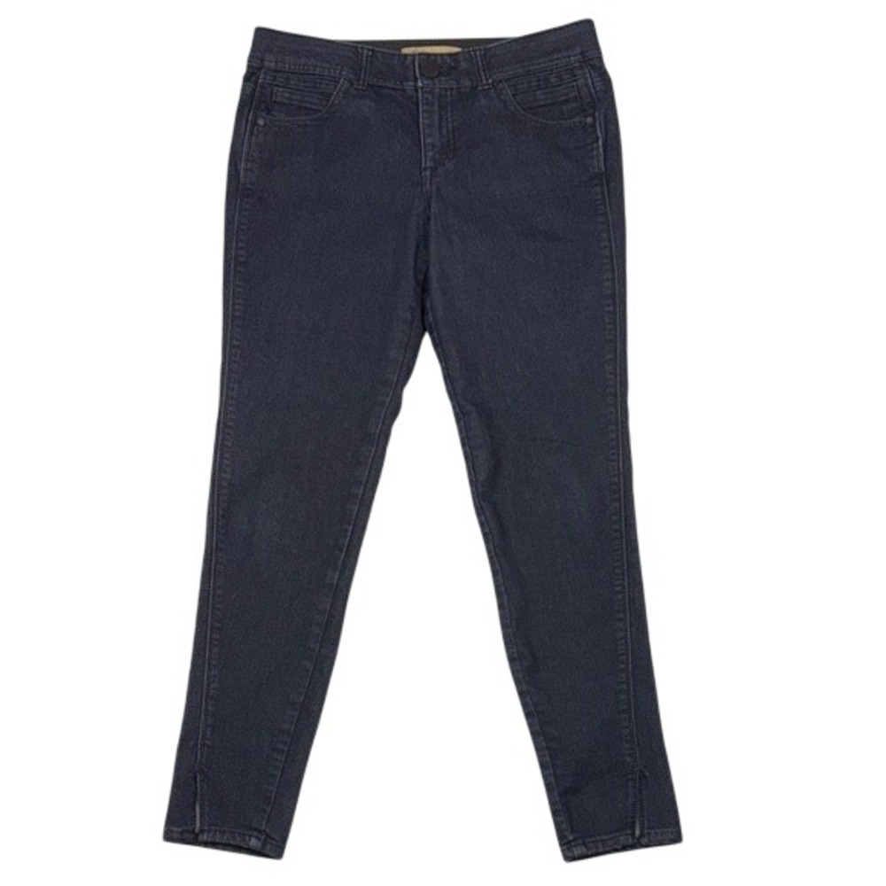 Democracy Ab technology Skinny Jeans Dark Indigo Split Hem Womens 6 B11582Q4V
